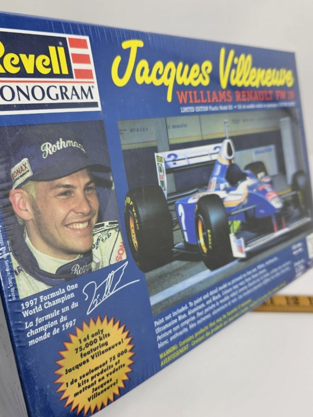 SEALED Revell Monogram Jacques Villeneuve Williams Renault FW19 1/24 Model Kit